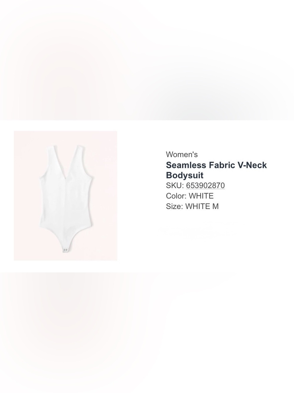 Abercrombie & Fitch bodysuit